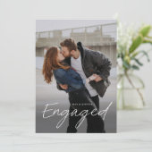 Moderne scriptweduwenpartij voor foto's kaart (Staand voorkant)