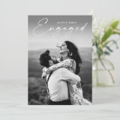 Moderne scriptweduwenpartij voor foto's kaart (Staand voorkant)