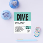 Moderne, scuba duikles Adverteren Flyer (Enkel)
