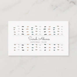 Moderne Seamstress Tailor Hand Stitches Logo Visitekaartje