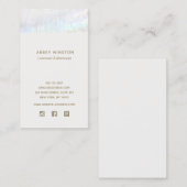 Moderne Seashell sociale media Visitekaartje (Voorkant / Achterkant)