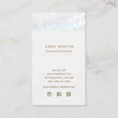 Moderne Seashell sociale media Visitekaartje (Voorkant)