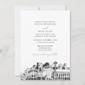 Moderne Seattle oriëntatiepunten Zwart & Wit Bruil Kaart (Voorkant)