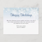 Moderne Seizoengroeten FOTO-kerstkaart Briefkaart (Achterkant)