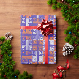 Moderne Seizoensgebonden Eerste Verjaardag Cadeaupapier