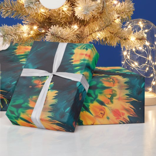 Moderne Seizoensgebonden Huidige Eerste Verjaardag Cadeaupapier (Feestdagen)