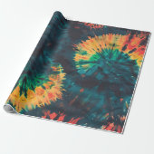 Moderne Seizoensgebonden Huidige Eerste Verjaardag Cadeaupapier (Uitgerold)