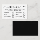 Moderne selectie in het menu Eenvoudig script in z (Voorkant / Achterkant)