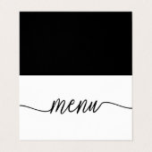 Moderne selectie in het menu Eenvoudig script in z Visitekaartje (Buitenkant ongevouwen)