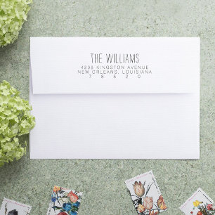 Moderne Self Inking Return Address Stamp Zelfinktende Stempel