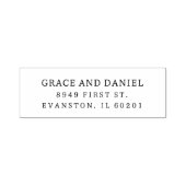 Moderne self-inkting retouradresstempel zelfinktende stempel (Design)