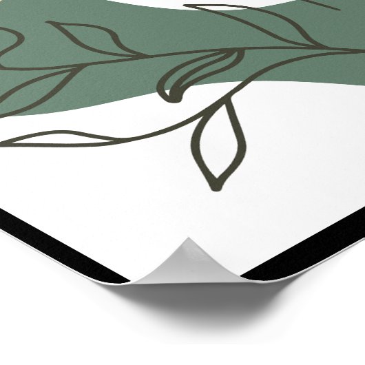 Moderne semiglans Poster/wandkunst Poster (Hoek)