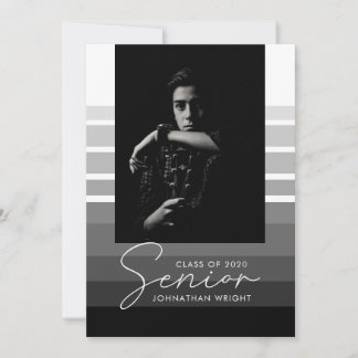 Moderne Senior Stps Afstudeerder Fotokaart