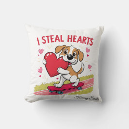 Moderne sentimentele Valentijn Kussens voor huisdi