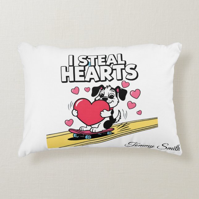 Moderne sentimentele Valentijn Kussens voor huisdi (Voorkant)