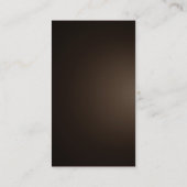 Moderne Sepia Brown Colour Handwriting Plain Uniek Visitekaartje (Achterkant)