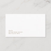 Moderne Sequin Hair Salon Afspraak Herinnering Afsprakenkaartje (Achterkant)