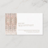 Moderne Sequin Hair Salon Afspraak Herinnering Afsprakenkaartje (Voorkant)