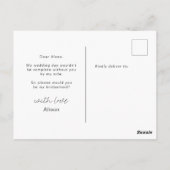 Moderne Sereniteit | Briefkaart voor de uitnodigin (Achterkant)