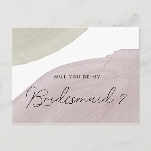 Moderne Sereniteit | Briefkaart voor de uitnodigin (Voorkant)