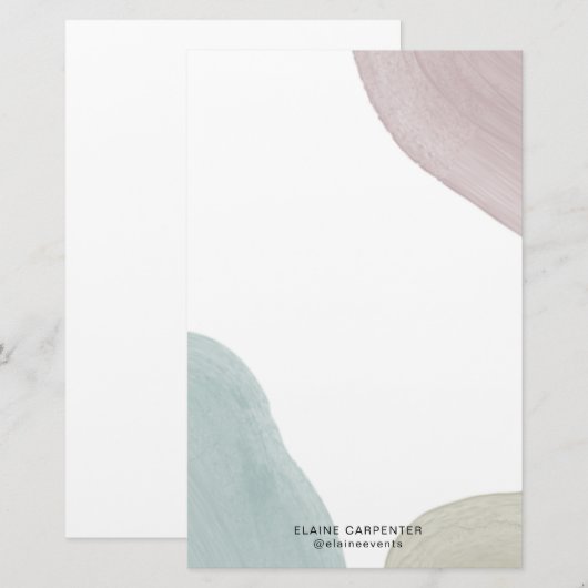 Moderne sereniteit | gepersonaliseerd briefpapier (Voorkant / Achterkant)