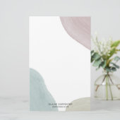 Moderne sereniteit | gepersonaliseerd briefpapier (Staand voorkant)