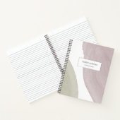 Moderne Sereniteit | Gepersonaliseerd modern Notit Notitieboek (Binnen)