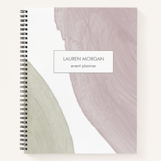 Moderne Sereniteit | Gepersonaliseerd modern Notit Notitieboek (Voorkant)