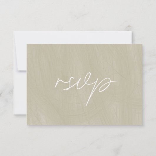 Moderne Sereniteit | Kaart RSVP-respons (Achterkant)