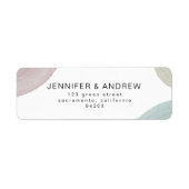 Moderne Sereniteit | Label voor weduwenretouradres (Voorkant)