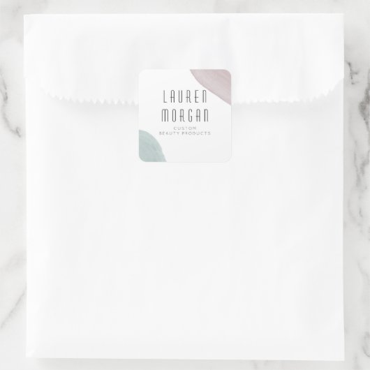 Moderne sereniteit | Monogram Sticker (Tas)