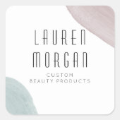 Moderne sereniteit | Monogram Sticker (Voorkant)