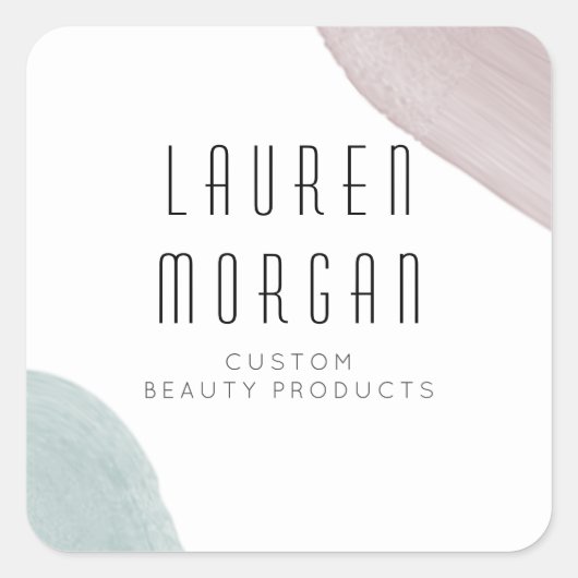 Moderne sereniteit | Monogram Sticker (Voorkant)