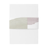 Moderne Sereniteit | Trouwbuikband Uitnodigingen Wikkel (Achterkant Voorbeeld)