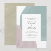 Moderne Sereniteit | Uitnodiging tot weddenschappe (Voorkant / Achterkant)