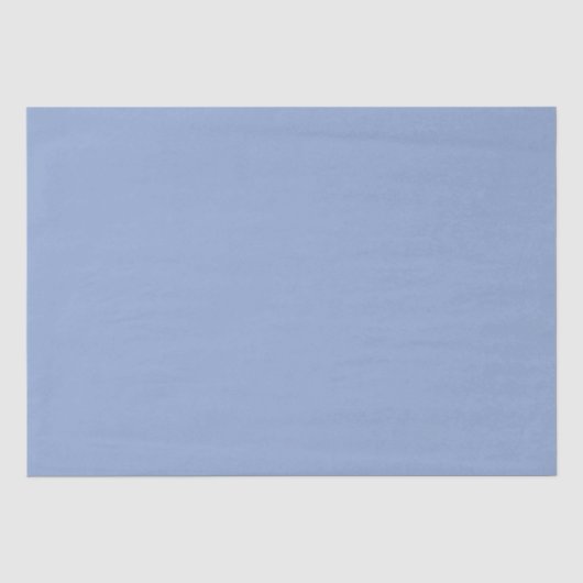 Moderne Serenity Blau Effenkleurige Kleur Tissuepapier (Voorkant)