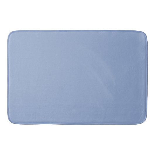 Moderne Serenity Blue Plain Effen Kleur Badmat (Voorkant)