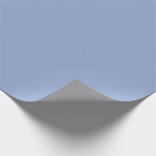 Moderne Serenity Blue Plain Effen Kleur Cadeaupapier (Hoek)