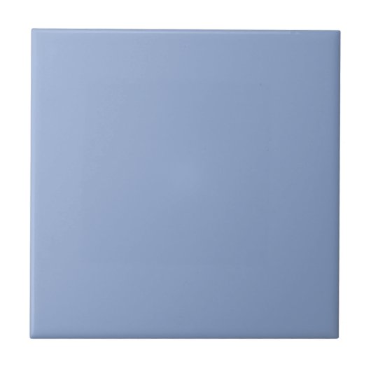 Moderne Serenity Blue Plain Effen Kleur Tegeltje (Voorkant)