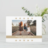 Moderne serie Floral Pattern Feestdagenkaart (Staand voorkant)