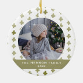 Moderne serie Floral Pattern Keramisch Ornament (Achterkant)