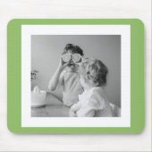 Moderne serie Foto Groene Eenvoudig Lovely Gift Muismat (Voorkant)