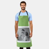 Moderne serie Foto Groene Eenvoudig Lovely Gift Schort (Gedragen)