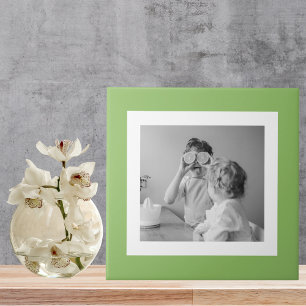 Moderne serie Foto Groene Eenvoudig Lovely Gift Tegeltje