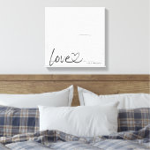 Moderne serie-fotocollage-liefdesscript canvas afdruk (Insitu (Slaapkamer))