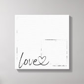 Moderne serie-fotocollage-liefdesscript canvas afdruk (Voorkant)