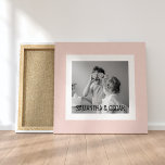 Moderne serie foto's Pastel Roze Eenvoudige Gift Canvas Afdruk<br><div class="desc">Moderne serie foto's Pastel Roze Eenvoudige Gift</div>