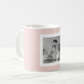 Moderne serie foto's Pastel Roze Eenvoudige Gift Koffiemok (Voorkant links)
