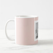 Moderne serie foto's Pastel Roze Eenvoudige Gift Koffiemok (Links)