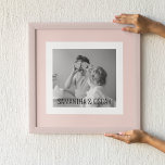 Moderne serie foto's Pastel Roze Eenvoudige Gift Poster<br><div class="desc">Moderne serie foto's Pastel Roze Eenvoudige Gift</div>